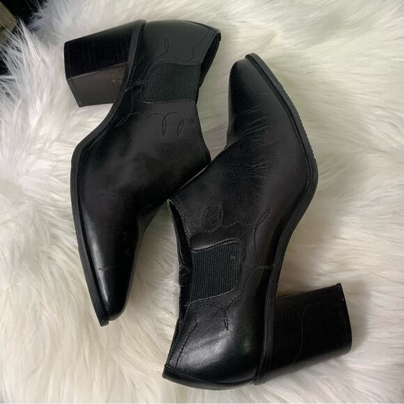 267. Ellemenno Style Autry Western Bootie Black 5.5 - Picture 3 of 10